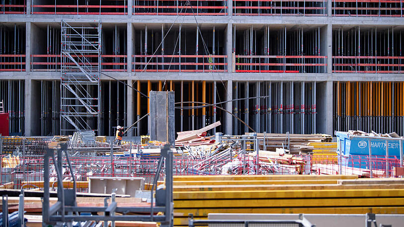 Aktuelle Bilder von der Baustelle des neuen Strafjustizzentrums in München.