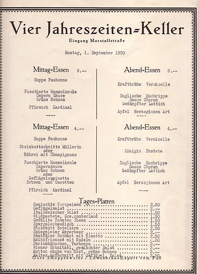 Hotel "Vier Jahreszeiten" - historische Aufnahmen