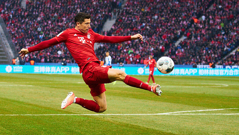 Immer für spektakuläre Tore zu haben: Robert Lewandowski Immer für spektakuläre Tore zu haben: Robert Lewandowski