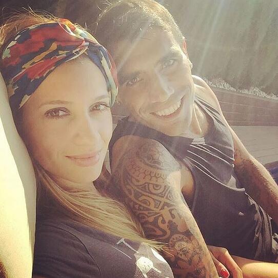 Atlético Madrid: Der argentinische Mittelfeldspieler Augusto Fernandez hat mit seiner Frau Jesica Almada drei Kinder