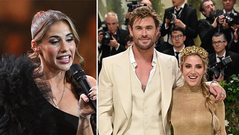 Unter anderem Sarah Engels und Chris Hemsworth, hier mit seiner Partnerin Elsa Pataky, haben sich am Muttertag gemeldet.