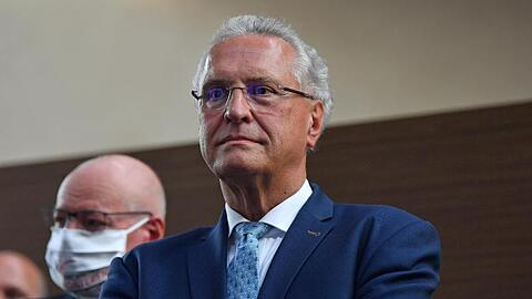 Joachim Herrmann, der Innenminister von Bayern. Foto: Martin Schutt/dpa-Zentralbild/dpa/Archivbild