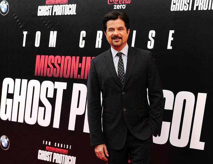Schauspieler Anil Kapoor zeigte sich auch auf dem roten Teppich der Filmpremiere in New York.