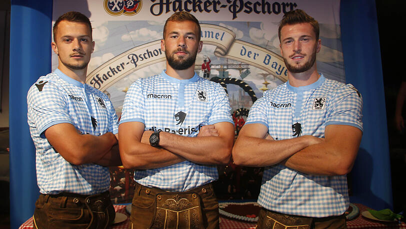 Die Löwen-Profis Eric Weeger (l.), Felix Weber (m.) und Quirin Moll wurden Zweiter.