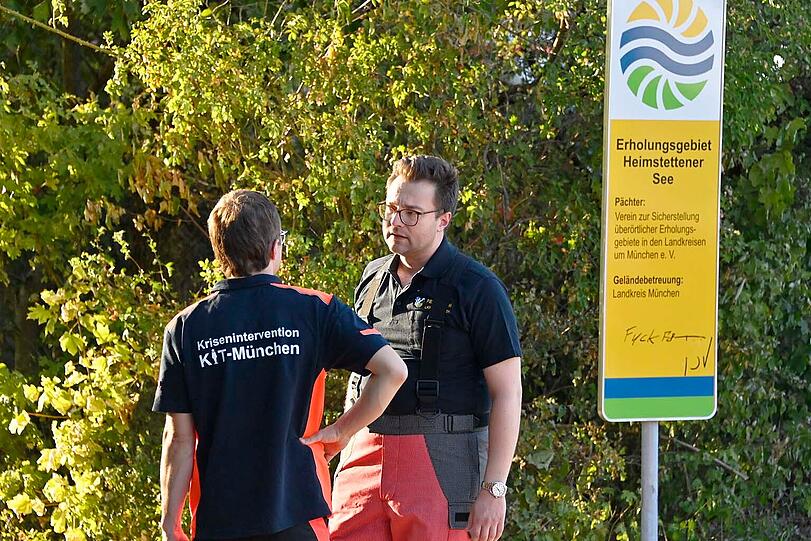 Badeunfall am Heimstettener See &ndash; zwei M&auml;dchen schwer verletzt.