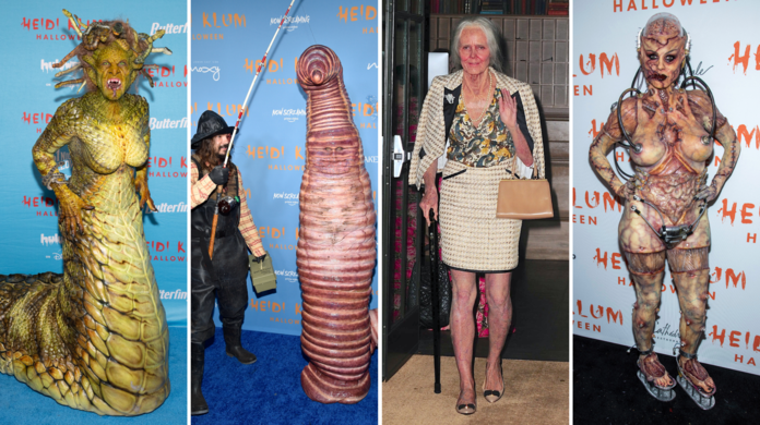 Heidi Klums Halloween-Kostüme im Laufe der Jahre. Auch 2025 (li.) war die Model-Mama ziemlich gruselig unterwegs.