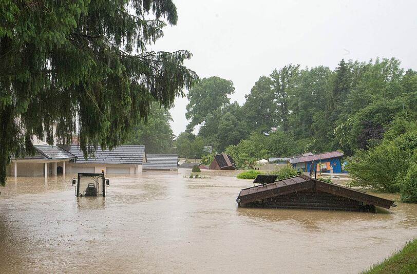 Das Hochwasser in Simbach im Landkreis Rottal-Inn.