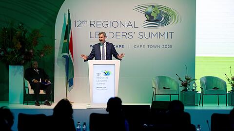 Markus Söder hält sich seit Sonntag in Südafrika auf. Teil des Programms: ein "Gipfel" mit seinen Partnerregionen.