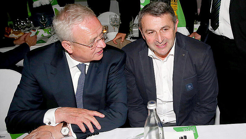 Getrennte Wege: VW-Ex-Vorstand Martin Winterkorn und VfL-Manager Klaus Allofs (rechts). Getrennte Wege: VW-Ex-Vorstand Martin Winterkorn und VfL-Manager Klaus Allofs (rechts).