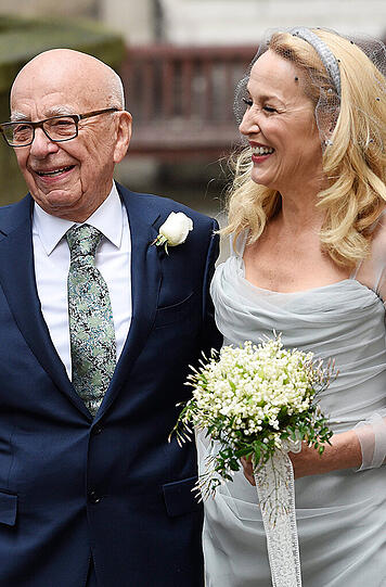 Die besten Bilder der Hochzeit von Rupert Murdoch und Jerry Hall.