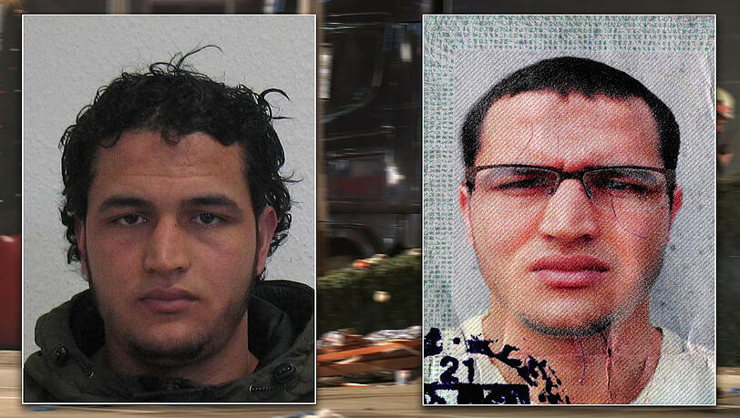 Das BKA sucht ihn mit Hochdruck: Fahndungsbilder von Anis Amri, der in Berlin den Anschlag verübt haben soll.