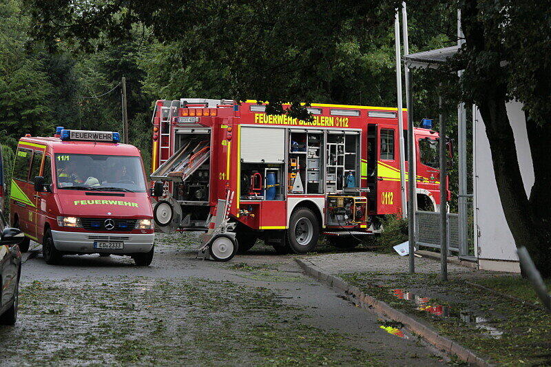 Ein heftiges Unwetter ging über den Landkreis Erding nieder - die Bilder.