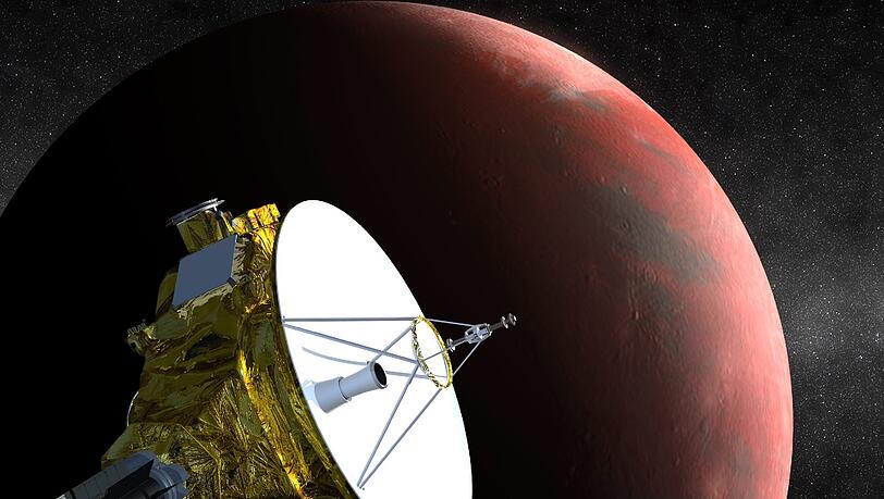 Eine seit mehr als neun Jahren reisende Sonde soll so nah an dem Zwergplaneten Pluto vorbeirasen. (Symbolbild) Eine seit mehr als neun Jahren reisende Sonde soll so nah an dem Zwergplaneten Pluto vorbeirasen. (Symbolbild)