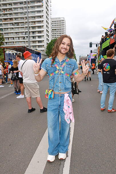 Riccardo Simonetti bei einer CSD-Parade im vergangenen Jahr. Riccardo Simonetti bei einer CSD-Parade im vergangenen Jahr.