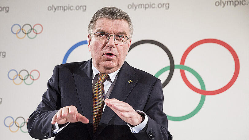 Thomas Bach: "Die Teilnahme der russischen Athleten an den Olympischen Spielen in Rio 2016 hängt auch stark von den Ergebnissen der WADA-Untersuchung ab." Thomas Bach: "Die Teilnahme der russischen Athleten an den Olympischen Spielen in Rio 2016 hängt auch stark von den Ergebnissen der WADA-Untersuchung ab."