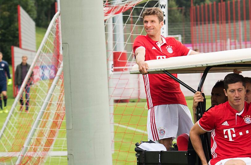 Spaßvogel auf und neben dem Platz: Thomas Müller