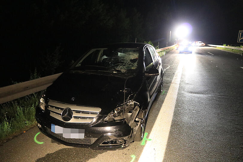 Beziehungsdrama auf der A70 - die Bilder vom Unglücksort.