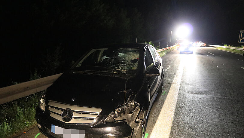 Beziehungsdrama auf der A70 - die Bilder vom Unglücksort. Beziehungsdrama auf der A70 - die Bilder vom Unglücksort.