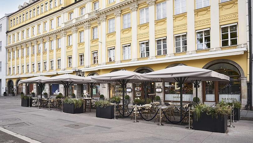 Das Dallmayr-Delikatessenhaus in der Dienerstraße bleibt während der gesamten Umbauzeit für die Kunden geöffnet.