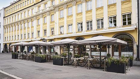 Das Dallmayr-Delikatessenhaus in der Dienerstraße bleibt während der gesamten Umbauzeit für die Kunden geöffnet.
