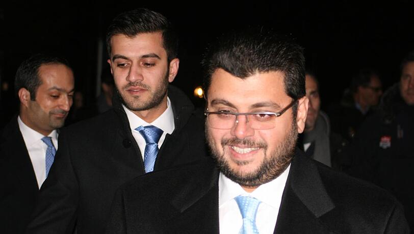Hasan Ismaik mit seinen Vertrauten und 1860-Aufsichtsräten: Bruder Abdelrahman und Wassel Al-Fakhoury (ganz links). Hasan Ismaik mit seinen Vertrauten und 1860-Aufsichtsräten: Bruder Abdelrahman und Wassel Al-Fakhoury (ganz links).