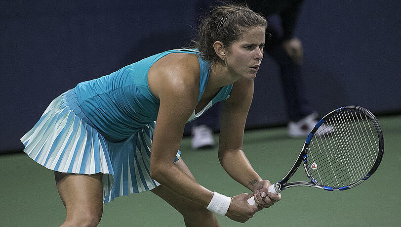 Julia Görges freut sich über einen gelungenen Grand-Slam-Auftakt. Julia Görges freut sich über einen gelungenen Grand-Slam-Auftakt.