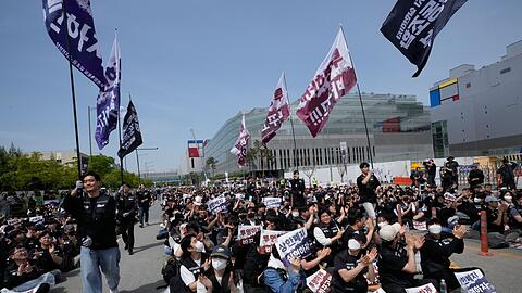 Im Fr&uuml;hjahr drohten die Samsung-Mitarbeiter der Halbleitersparte mit einem Streik.