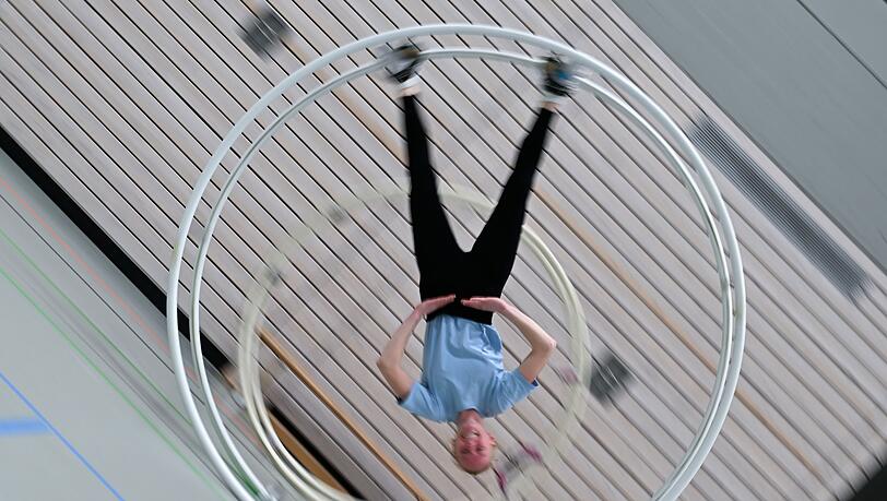 Im Rhönradturnen gibt es drei Disziplinen.