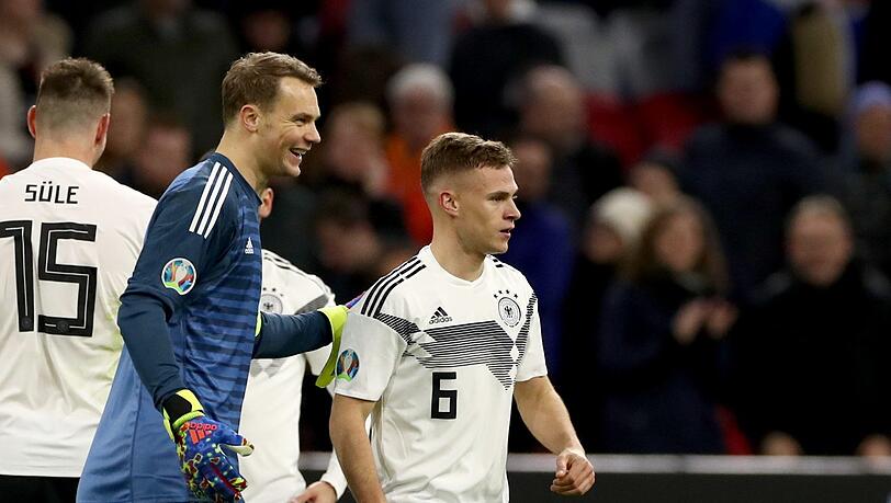 Für Manuel Neuer und Joshua Kimmich stehen nun noch zwei Länderspiele an. Für Manuel Neuer und Joshua Kimmich stehen nun noch zwei Länderspiele an.