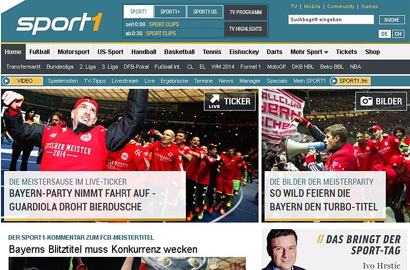 Die Kollegen von Sport1
