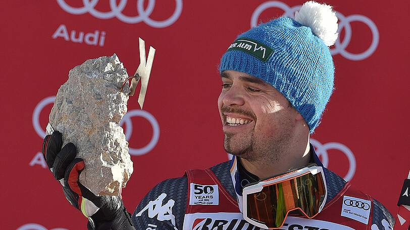 ...liegt im Abfahrtsqweltcup 33 Punkte vor Peter Fill (Italien/Titelverteidiger).