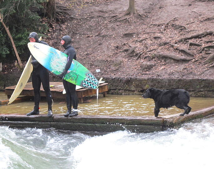 Impressionen vom Eisbach.