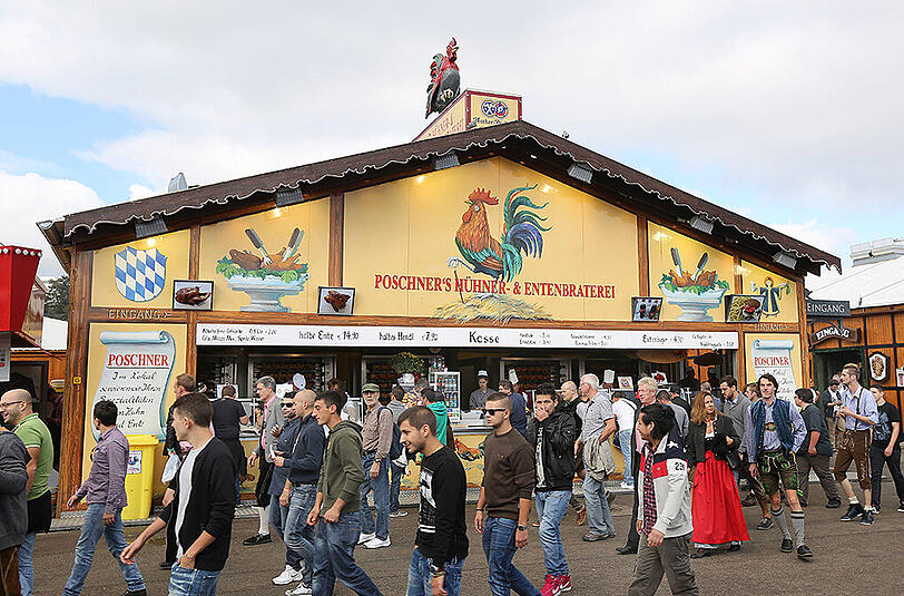 Ein alter Bekannter kehrt wohl auf die Wiesn zurück: Poschner's Hühner- und Entenbraterei hat nach einigen Nachbesserungen gute Chancen auf einen Standplatz.