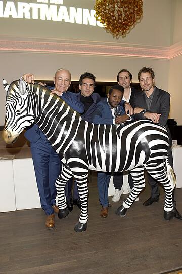 Heiner Lauterbach, Elyas M?Barek, Eric Kabongo, Quirin Berg (Wiedemann & Berg Film GmbH) und Florian David Fitz