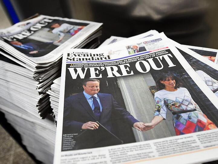 Nach dem Brexit-Referendum beherrschte der geplante EU-Austritt nicht nur die Titelseiten britischer Zeitungen.