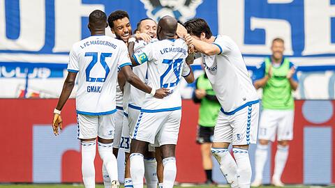 Der 1. FC Magdeburg entschied das Torfestival gegen Absteiger Hertha BSC letztlich für sich.