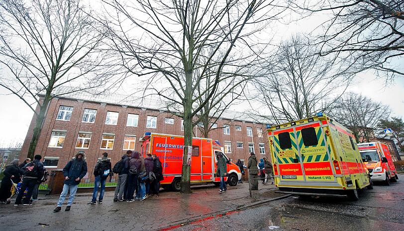 Durch einen umstürzenden Baum wurden in Hamburg mehrere Schulkinder verletzt.