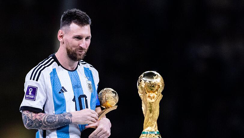 Der Höhepunkt in Messis Karriere: Der WM-Triumph 2022. (Archivbild) Der Höhepunkt in Messis Karriere: Der WM-Triumph 2022. (Archivbild)