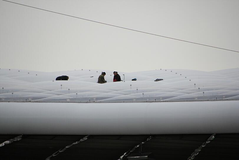Umbau in der Allianz Arena: Die Bilder