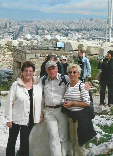 Alle zum Landausflug! Bei einer Mittelmeerkreuzfahrt ging&rsquo;s für Barbara Stamm und ihre Schafkopfrunde auch nach Rom.