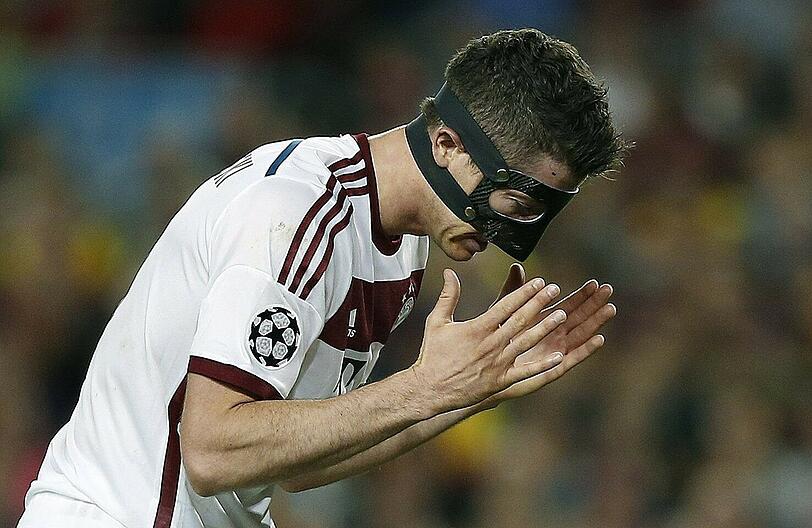 Zum Verzweifeln: Robert Lewandowski nach seiner vergebener Großchance.