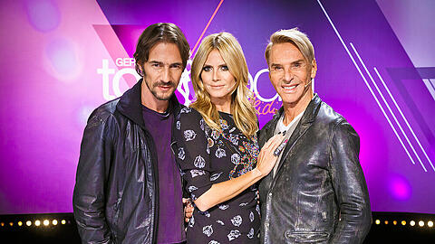 Thomas Hayo, Heidi Klum und Wolfgang Joop (v.l.n.r.) bilden die Jury von "Germany's next Topmodel"
