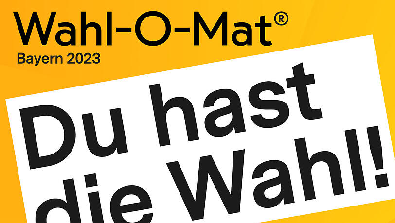 Der Wahl-O-Mat unterstützt Sie zur Landtagswahl 2023 in Bayern dabei, Ihre Meinung mit denen der Parteien zu vergleichen.