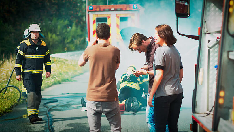 Das Video "Sei kein Gaffer" entwickelte sich binnen weniger Tage zum viralen Internet-Hit.