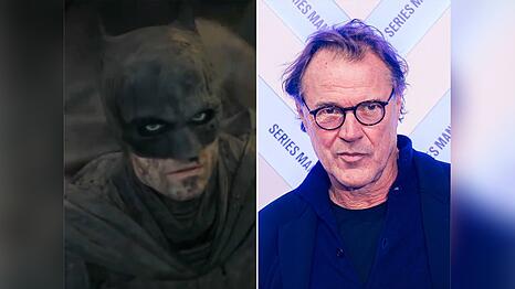 Sebastian Koch (r.) spielt in "The Batman Part II" neben Robert Pattinson.
