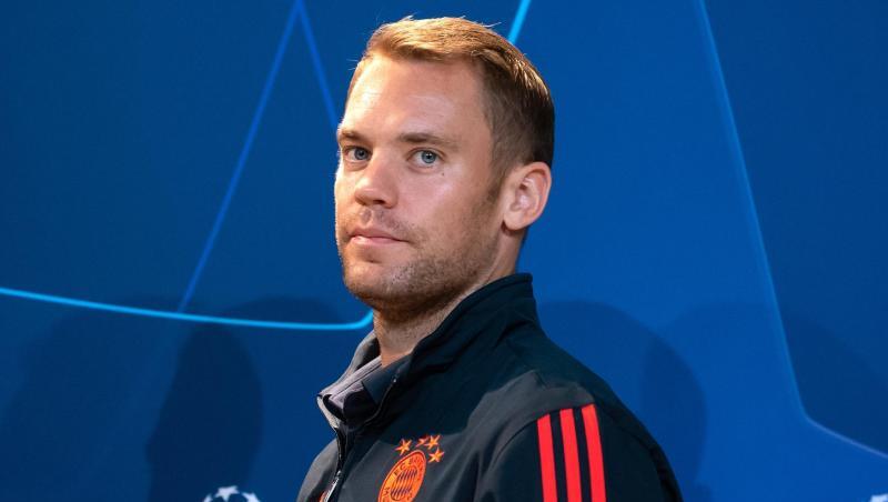 Torwart Manuel Neuer kommt zur Pressekonferenz. Foto: Sven Hoppe Torwart Manuel Neuer kommt zur Pressekonferenz. Foto: Sven Hoppe