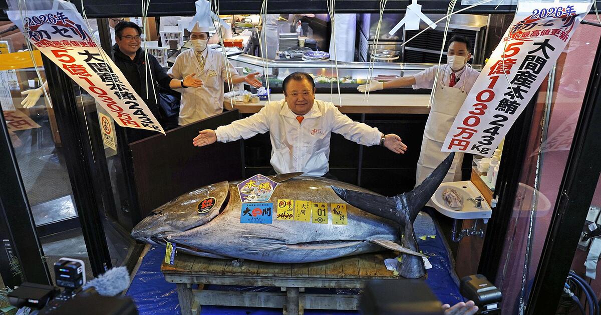 Rekordpreis-von-2-8-Millionen-Euro-f-r-Thunfisch-in-Tokio
