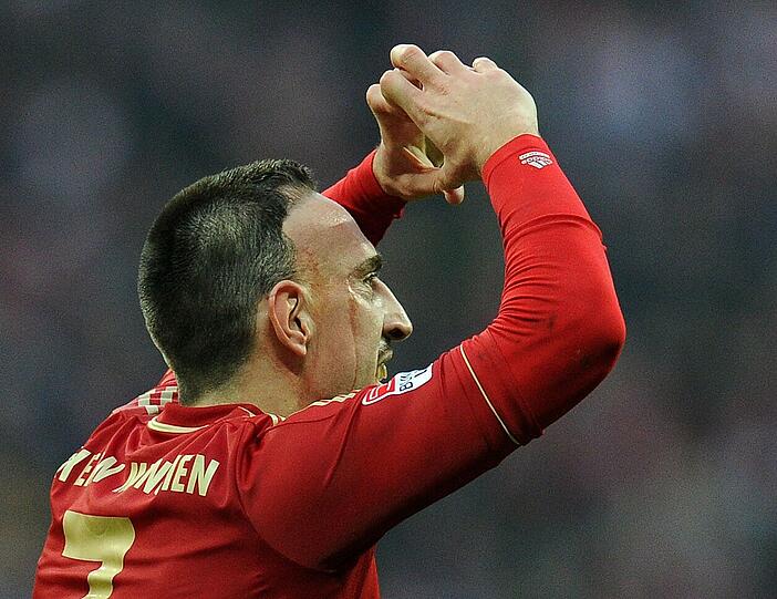 Einer der besten Bayern in Augsburg: Franck Ribéry.