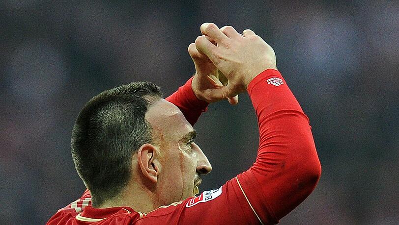 Einer der besten Bayern in Augsburg: Franck Ribéry. Einer der besten Bayern in Augsburg: Franck Ribéry.