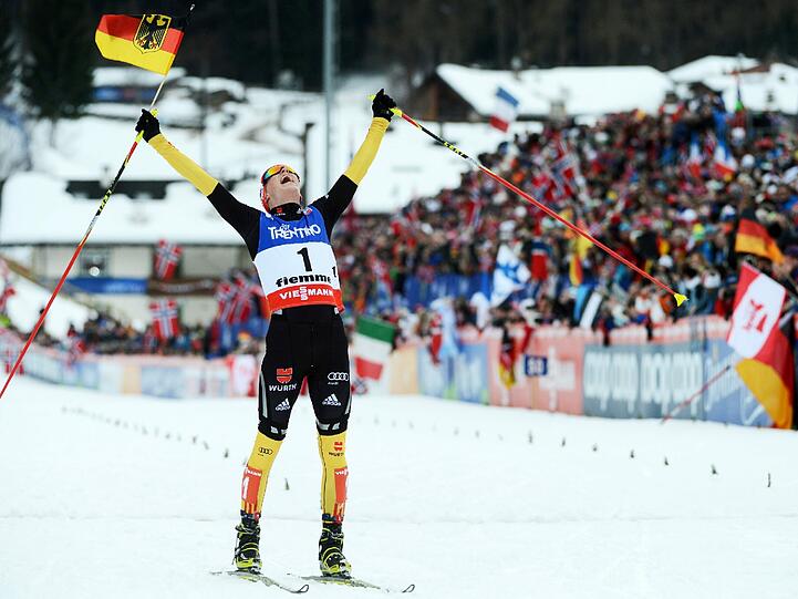 Jubel bei Kombinierer Eric Frenzel: Er ist Weltmeister, holt Gold im Wettbewerb von der Großschanze